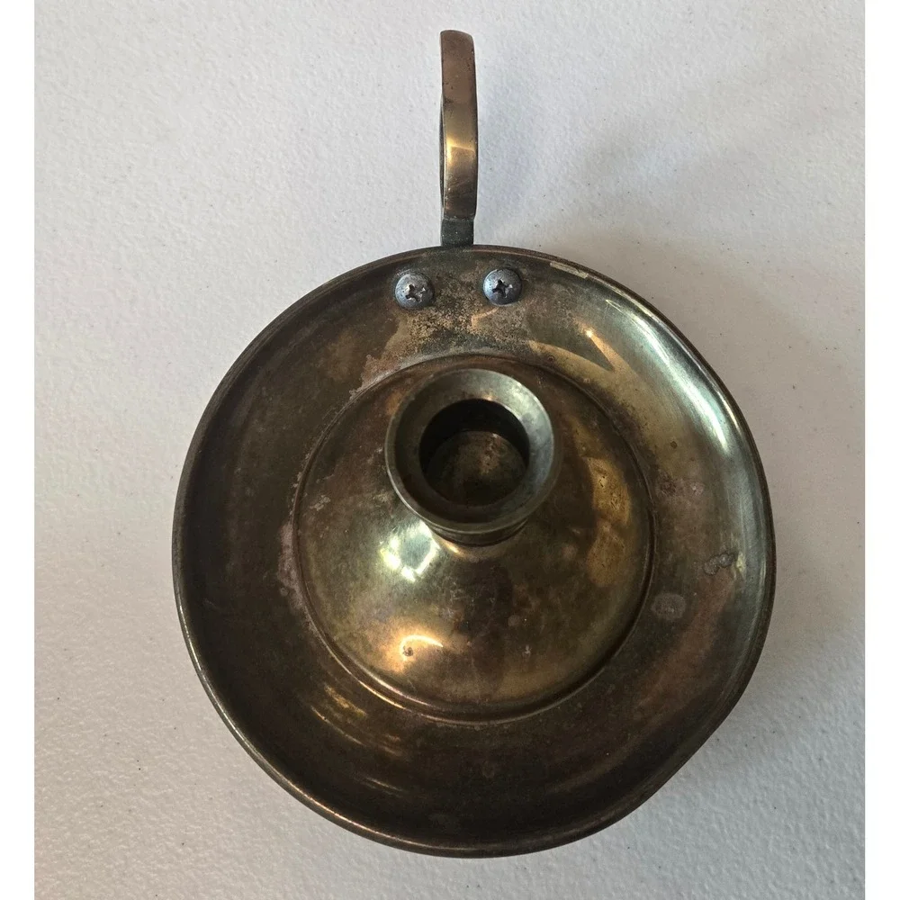 Vintage brass chamberstick
